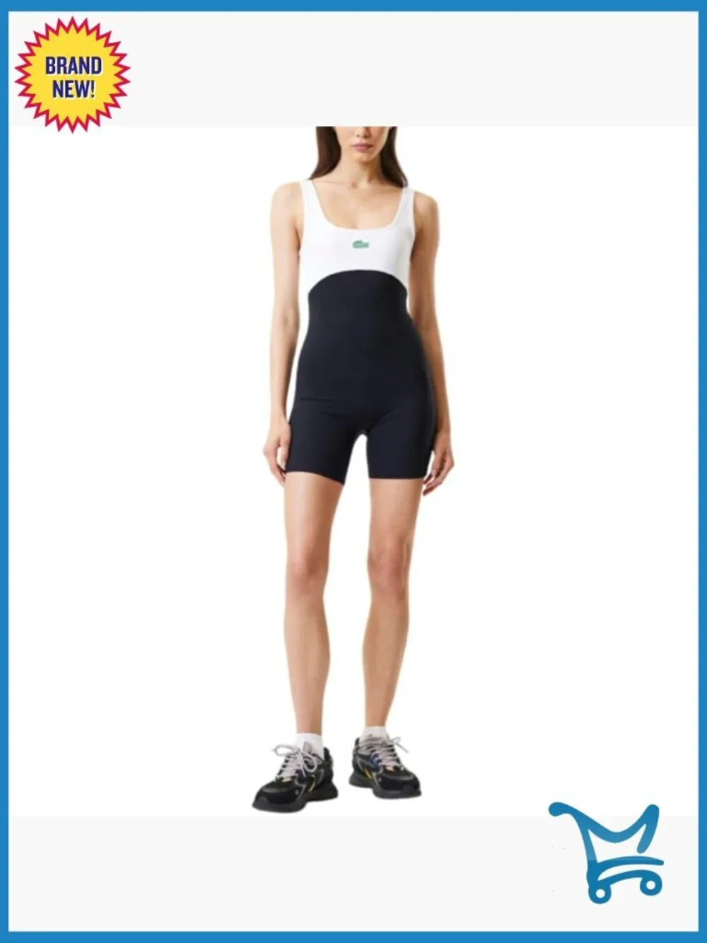 Bodysuit 6 Inseam Scoop Neck Sleeveless Athletic Stretch